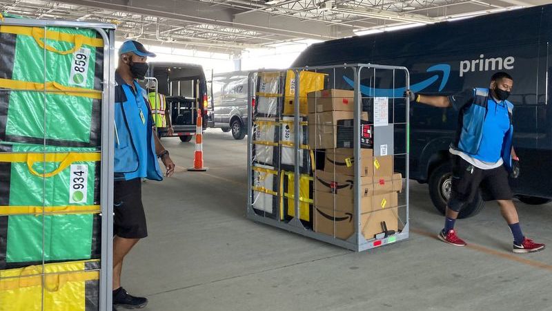 Amazon bags in Baltimore