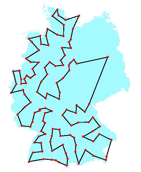 Groetschel's optimal tour