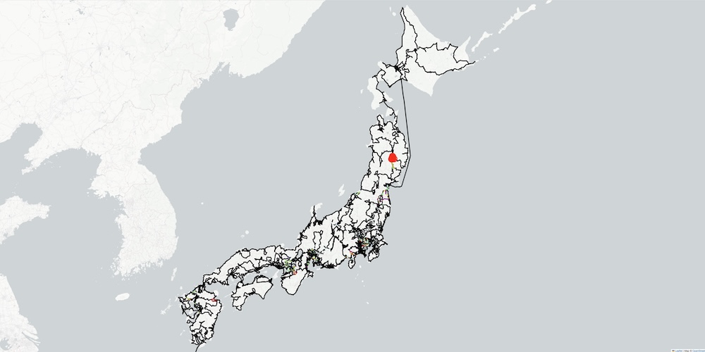 Location of the branching set