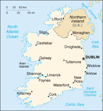 dublin world map