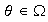 $\ \theta\in\Omega$