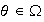 $\theta \in\Omega$