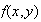 $f(x,y)$