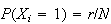 $P(X_{i}=1)=r/N$