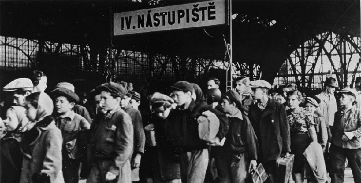 Jewish children, fleeing postwar antisemitic violence in Poland: Prague, Czechoslovakia, July 15, 1946. Image credit: American Jewish Joint Distribution Committee/The Holocaust Encyclopedia