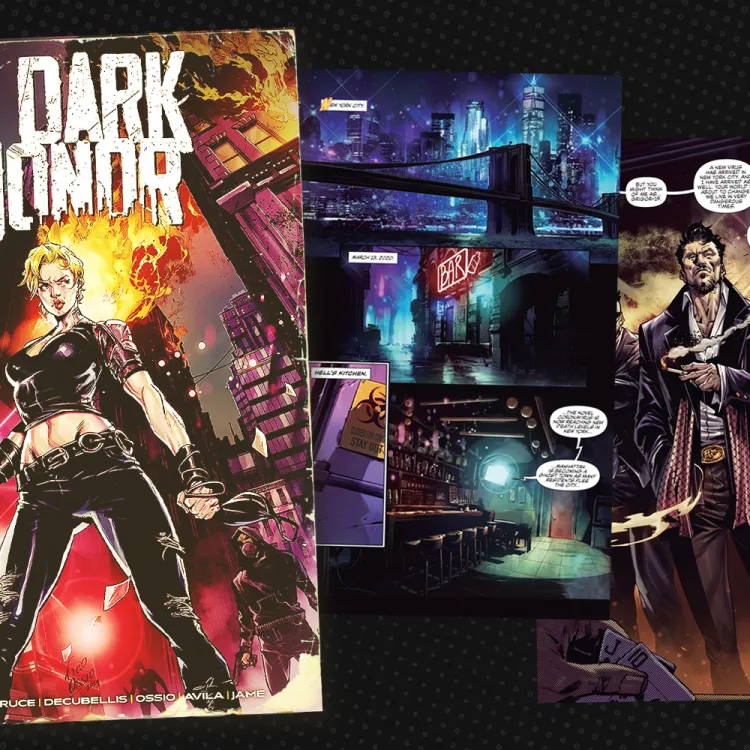 Artwork from the comic book "Dark Honor"