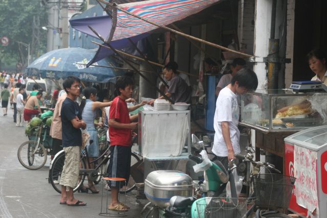 Dinner time activity in a lane near where I lived