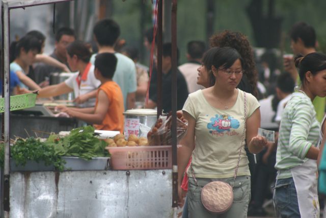 Dinner time activity in a lane near where I lived