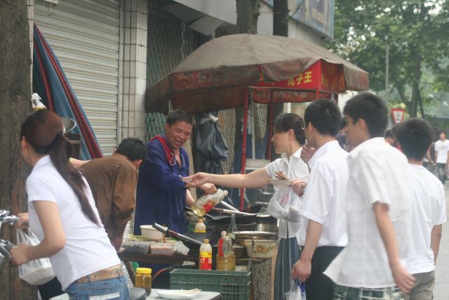 Dinner time activity in a lane near where I lived