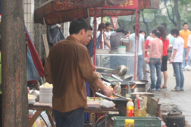 Dinner time activity in a lane near where I lived