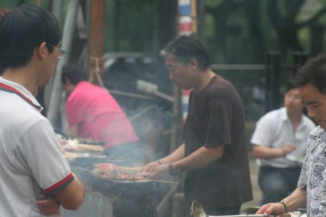 Dinner time activity in a lane near where I lived