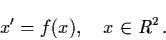 \begin{displaymath}x' = f(x), \quad x \in R^{2} \, .
\end{displaymath}